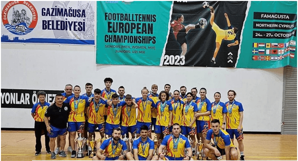 România a obținut 13 medalii de aur la Campionatul European de Fotbal Tenis din Cipru