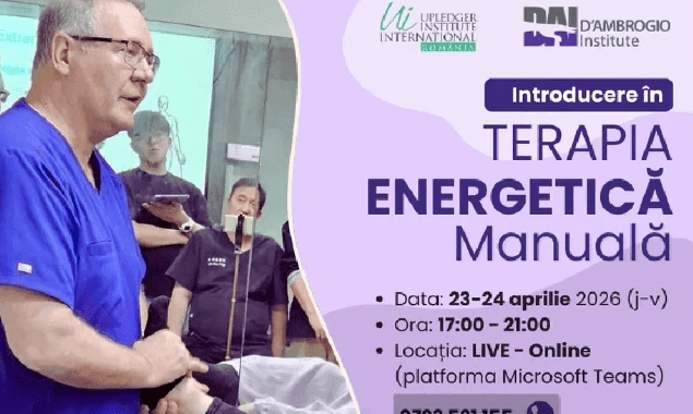 „Introducere în Terapia Energetică Manuală”, un CURS fascinant alături de Dr. Kerry D’Ambrogio, 23-24 Aprilie